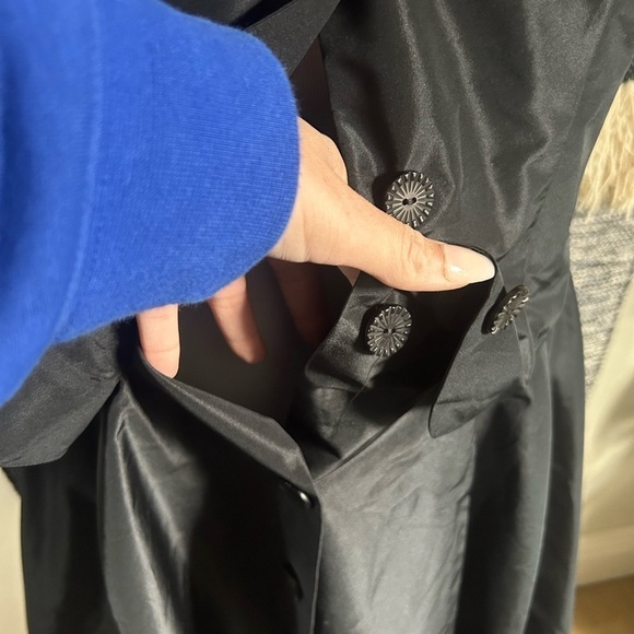 Lilith black short sleeve button down dress size 36/XS - Picture 9 of 13